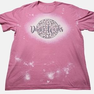 Dance Works Bleach Dyed T-shirt Size XL